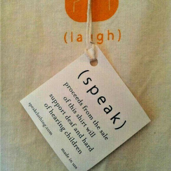 KIDS Shirt Sign Language 100% Organic NWT Speak - Picture 2 of 11